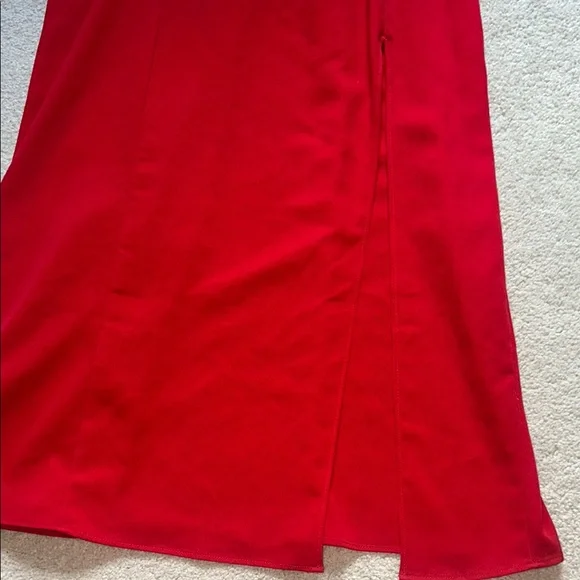 Abercrombie and Fitch Spaghetti Strap Slit Midi Dress - Picture 3 of 5